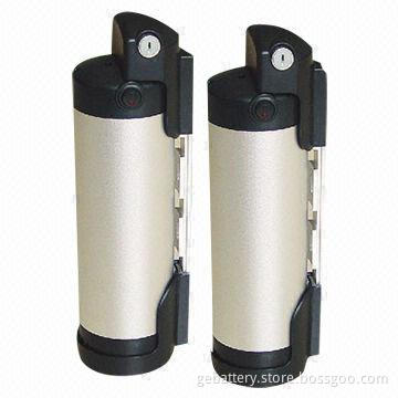 Bottle Style 36V 10Ah Electric Bike Battery Pack, 2A Standard Charging Current